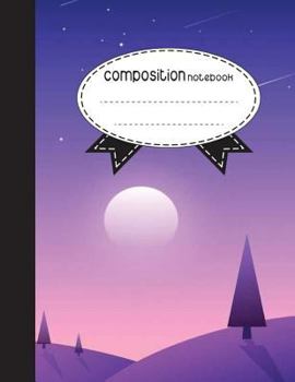 Paperback Composition Notebook, 8.5 x 11, 110 pages: Abstract moon: (Notebooks) Book