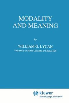 Hardcover Modality and Meaning Book