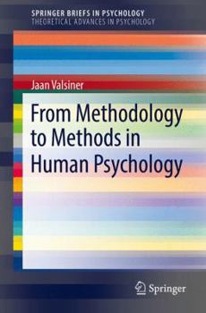 Paperback From Methodology to Methods in Human Psychology Book