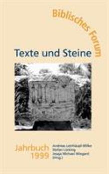 Paperback Texte und Steine Biblisches Forum Jahrbuch 1999 [German] Book