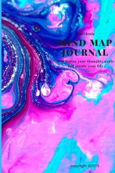 Paperback Mind Map Journal: To organize your thoughts, goals and create your life Book