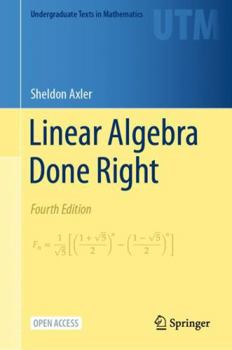 Hardcover Linear Algebra Done Right Book
