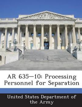 Paperback AR 635-10: Processing Personnel for Separation Book
