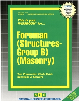 Paperback Foreman (Structures-Group B) (Masonry) Book