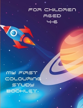 Paperback Educational Space Themed Colouring Book