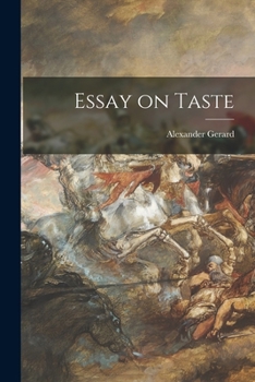 Paperback Essay on Taste Book