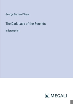 Paperback The Dark Lady of the Sonnets: in large print Book