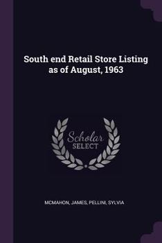 Paperback South end Retail Store Listing as of August, 1963 Book