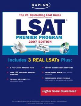 Paperback Kaplan LSAT: Premier Program [With CDROM] Book