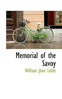 Paperback Memorial of the Savoy Book