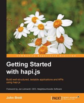 Paperback Getting Started with Hapi.js Book