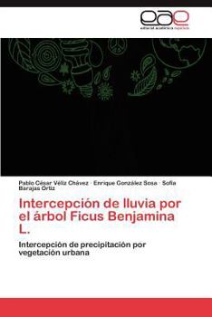 Paperback Intercepción de lluvia por el árbol Ficus Benjamina L. [Spanish] Book