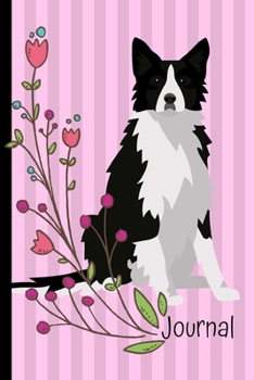 Journal: Border Collie Dog Journal Lined Blank Paper Diary