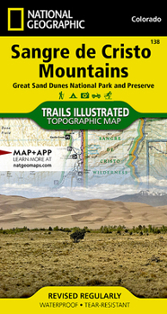 Loose Leaf Sangre de Cristo Mountains Map [Great Sand Dunes National Park and Preserve] Book
