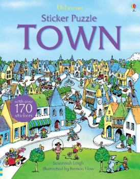 Paperback Sticker Puzzle Town Book