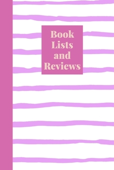 Book Lists and Reviews: A Journal for Book Lovers to Write Reviews and Keep Lists of Books to Read and Recommend with Cute Abstract Stripes Cover Design in Purple