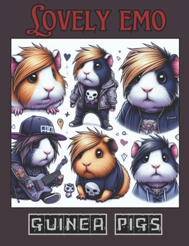 Paperback LOVELY EMO GUINEA PIGS: Coloring book