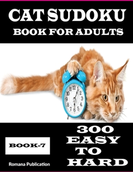Paperback Cat Sudoku Book-7: Sudoku books for adults gift for cat lovers Book