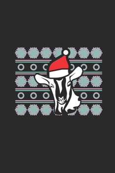 Ugly Christmas Goat: Graph Paper Notebook (6" x 9" - 120 pages) ~ Christmas Themed Notebook for Daily Journal, Diary, and Gift