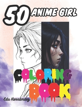 Paperback 50 Anime Girl coloring book