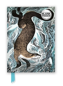 Misc. Angela Harding: Fishing Otter (Foiled Blank Journal) Book