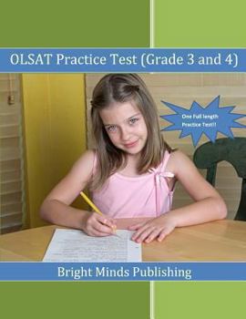Paperback OLSAT Practice Test (Grade 3 and 4) Book
