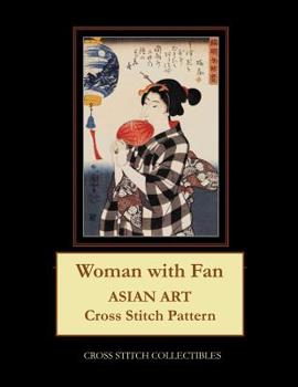 Woman with Fan: Asian Art Cross Stitch Pattern