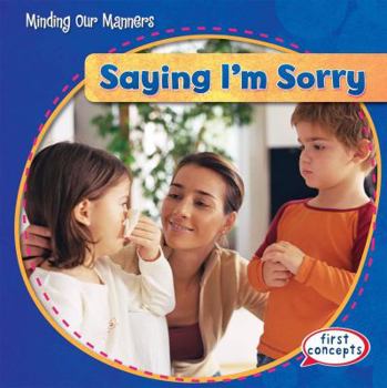 Library Binding Saying I'm Sorry Book
