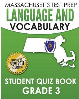 Paperback MASSACHUSETTS TEST PREP Language & Vocabulary Student Quiz Book Grade 3 Book