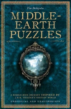 Hardcover Middle-Earth Puzzles: A Riddle-Rich Journey Inspired by J.R.R. Tolkien's Fantasy World Book