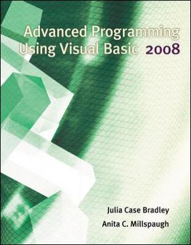 Paperback Advanced Programming Using Visual Basic 2008 Book