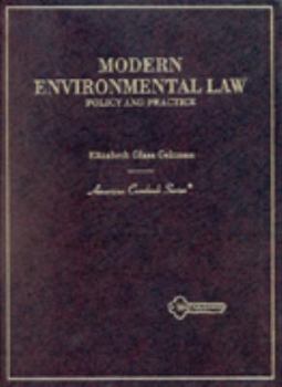 Hardcover Modern Environmental Law: Policy and Practice (American Casebook Series) Book