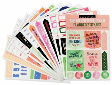 Misc. Planner Stickers She Believed Book