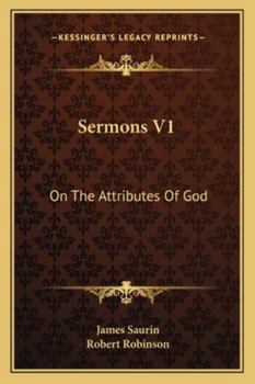 Paperback Sermons V1: On The Attributes Of God Book