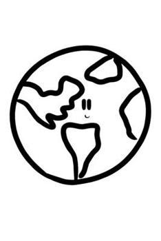 Happy Earth Notebook: 5 x 5 Graph Grid Paper Pages Journal 6 x 9 Inches (15,2 x 22,9 cm) - Mother Nature Gift Idea - Diary, Travel Notes or Recipes Booklet (TRAVEL PRINT)