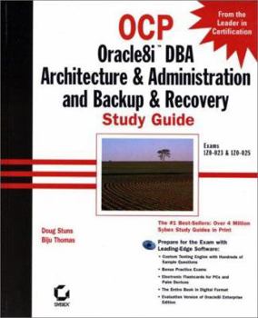 Hardcover Ocp: Oracle8i DBA Arch & Admin and Backup & Recovery Sg [With CDROM] Book