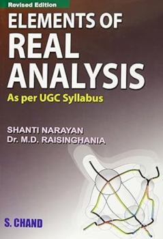 Paperback Elements of Real Analysis Narayan, Shanti Book