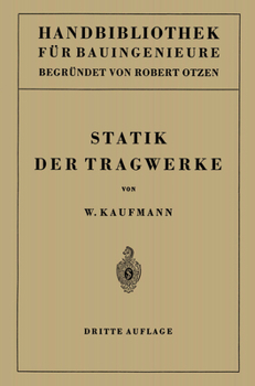 Paperback Statik der Tragwerke [German] Book