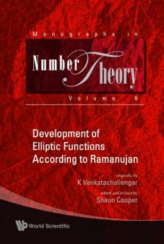 Hardcover Develop Elliptic Func Accor to Ramanujan Book