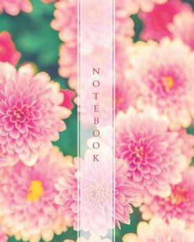 Paperback Notebook: Wide Ruled Notebook for Everyday Use Pink Flower Garden Book