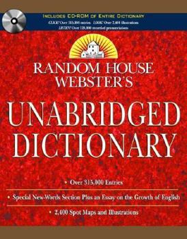 Hardcover Random House Webster's Unabridged Dictionary Book and CD SET Book