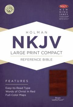 Imitation Leather Large Print Compact Reference Bible-NKJV [Large Print] Book