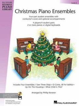 Paperback Christmas Piano Ensembles - Level 2 Book: Hal Leonard Student Piano Library Book