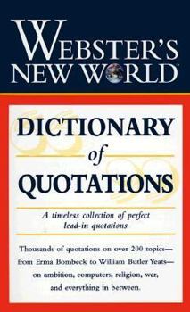 Paperback Webster's New World Dictionary of Quotations Book