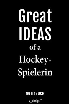 Notizbuch für Hockey-Spieler / Hockey-Spielerin: Originelle Geschenk-Idee [120 Seiten liniertes blanko Papier] (German Edition)
