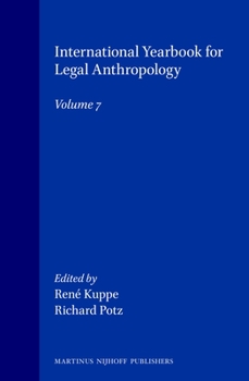 Hardcover International Yearbook for Legal Anthropology, Volume 7 Book