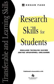 Paperback Research Skills for Students Book