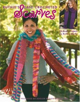 Paperback Ruthie's Easy Crocheted Scarves Book