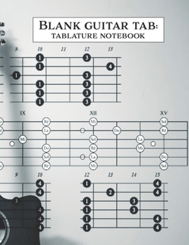 Paperback Blank Guitar Tab: Blank Sheet Music with Guitar Tabs Notebook-Tablature Notebook: a Blank Sheet Music Note Book with Standard Staff Pape Book