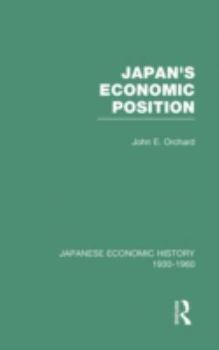 Hardcover Japan's Economic Position Book